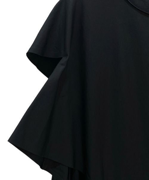 Maison Margiela（メゾンマルジェラ）Maison Margiela (メゾンマルジェラ) POPLIN RANDOM PLEATS DECORTICE DRESS ブラック サイズ:38の古着・服飾アイテム