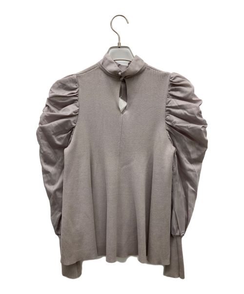 Snidel（スナイデル）Snidel (スナイデル) スリーブボリュームフレアニット ラベンダー サイズ:SIZE　FREEの古着・服飾アイテム