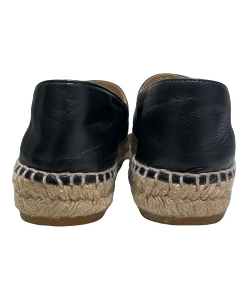 CHANEL（シャネル）CHANEL (シャネル) Coco Mark Espadrille Shoes ブラック サイズ:36の古着・服飾アイテム