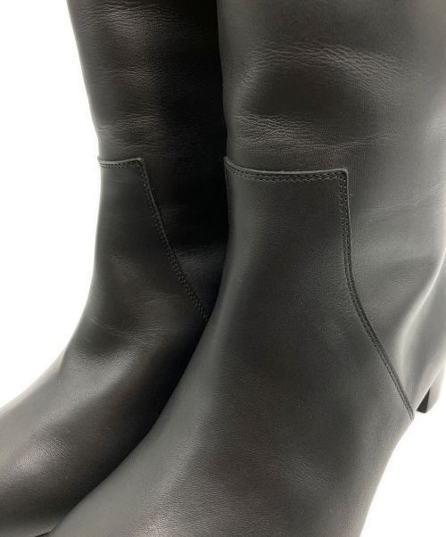 HERMES（エルメス）HERMES (エルメス) ヴェルサイユ レザーブーツ ブラック サイズ:36 1/2の古着・服飾アイテム