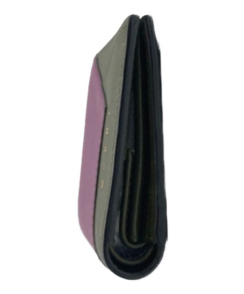 MARNI（マルニ）MARNI (マルニ) 2つ折り財布 パープルの古着・服飾アイテム