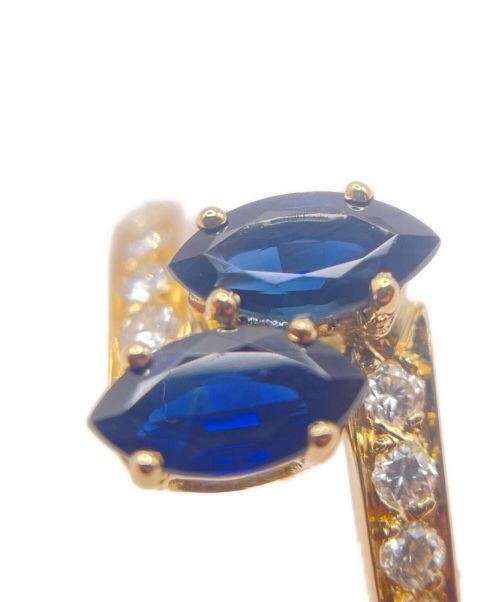 Cartier（カルティエ）Cartier (カルティエ) 2Pサファイヤダイヤリング サイズ:13号の古着・服飾アイテム