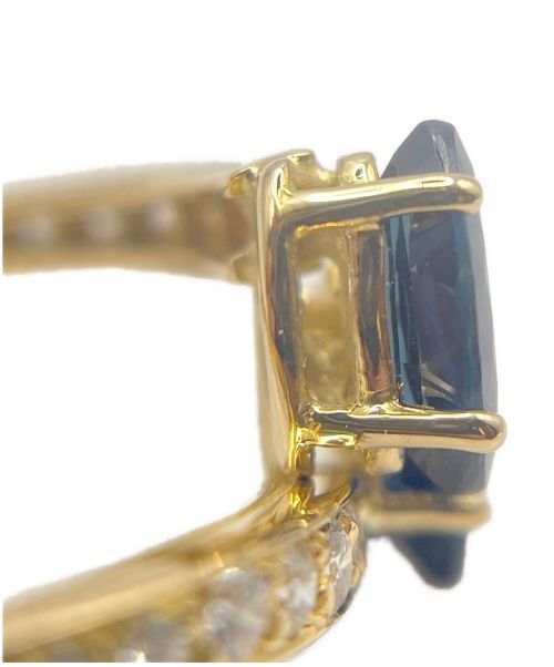 Cartier（カルティエ）Cartier (カルティエ) 2Pサファイヤダイヤリング サイズ:13号の古着・服飾アイテム