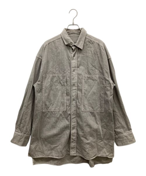 YANUK（ヤヌーク）YANUK (ヤヌーク) ワークシャツ グレー サイズ:SIZE Fの古着・服飾アイテム