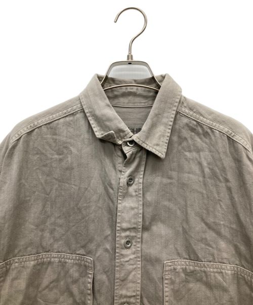 YANUK（ヤヌーク）YANUK (ヤヌーク) ワークシャツ グレー サイズ:SIZE Fの古着・服飾アイテム