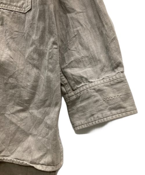 YANUK（ヤヌーク）YANUK (ヤヌーク) ワークシャツ グレー サイズ:SIZE Fの古着・服飾アイテム