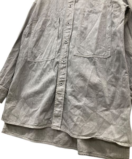 YANUK（ヤヌーク）YANUK (ヤヌーク) ワークシャツ グレー サイズ:SIZE Fの古着・服飾アイテム
