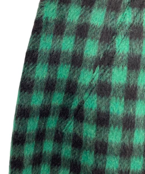 N°21（ヌメロヴェントゥーノ）N°21 (ヌメロヴェントゥーノ) ブロックチェックロングスカート グリーン サイズ:10の古着・服飾アイテム