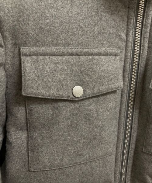 HERMES（エルメス）HERMES (エルメス) カシミヤ/ダウンジャケット グレー サイズ:46の古着・服飾アイテム