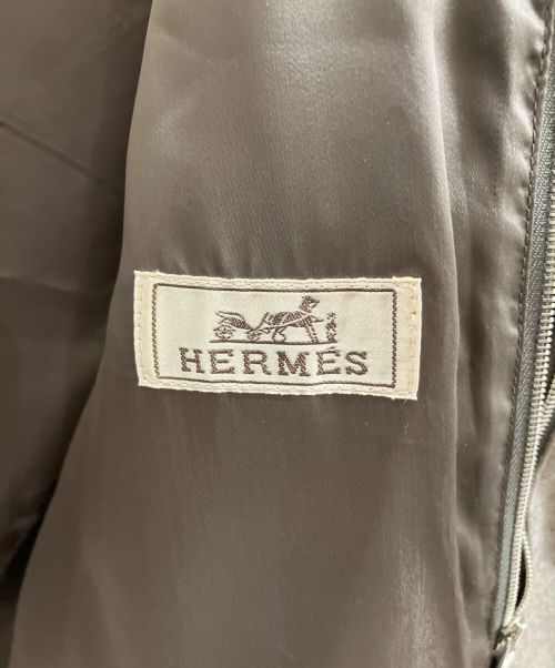 HERMES（エルメス）HERMES (エルメス) カシミヤ/ダウンジャケット グレー サイズ:46の古着・服飾アイテム