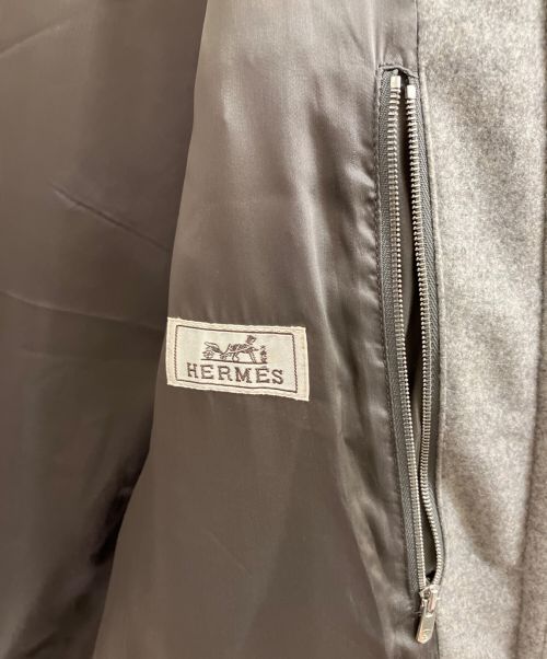 HERMES（エルメス）HERMES (エルメス) カシミヤ/ダウンジャケット グレー サイズ:46の古着・服飾アイテム