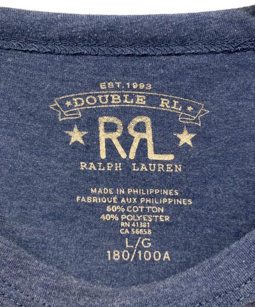 RRL（ダブルアールエル）RRL (ダブルアールエル) グラフィックTシャツ ネイビー サイズ:Lの古着・服飾アイテム