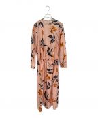MARNIマルニ）の古着「Floral Cotton Poplin Midi Dress」｜ピンク
