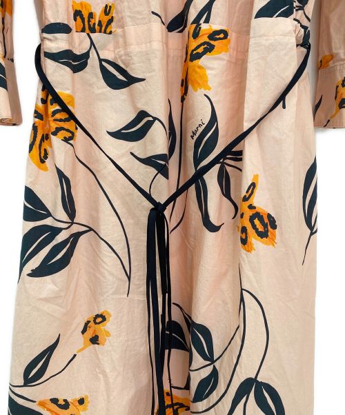 MARNI（マルニ）MARNI (マルニ) Floral Cotton Poplin Midi Dress ピンク サイズ:36の古着・服飾アイテム