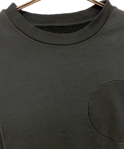 MM6 Maison Margiela（エムエムシックスメゾンマルジェラ）MM6 Maison Margiela (エムエムシックス メゾンマルジェラ) 切替クルーネックスウェット ブラック サイズ:Lの古着・服飾アイテム