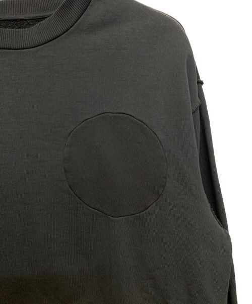 MM6 Maison Margiela（エムエムシックスメゾンマルジェラ）MM6 Maison Margiela (エムエムシックス メゾンマルジェラ) 切替クルーネックスウェット ブラック サイズ:Lの古着・服飾アイテム