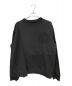 MM6 Maison Margiela（エムエムシックス メゾンマルジェラ）の古着「切替クルーネックスウェット」｜ブラック