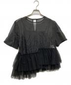 ARPEGE STORYアルページュストーリー）の古着「シアーブラウス」｜ブラック
