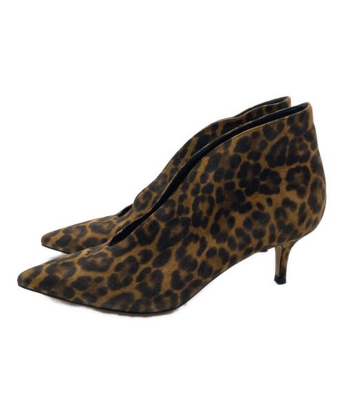 Gianvito Rossi（ジャンヴィト ロッシ）Gianvito Rossi (ジャンヴィト・ロッシ) LEOPARD 5.5cm HEAL ブラウン サイズ:37の古着・服飾アイテム