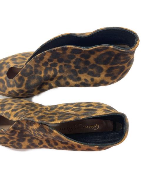 Gianvito Rossi（ジャンヴィト ロッシ）Gianvito Rossi (ジャンヴィト・ロッシ) LEOPARD 5.5cm HEAL ブラウン サイズ:37の古着・服飾アイテム