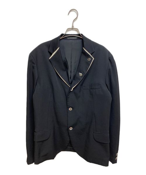Yohji Yamamoto pour homme（ヨウジヤマモト プールオム）Yohji Yamamoto pour homme (ヨウジヤマモト プールオム) 2重襟ジャケット ブラック サイズ:3の古着・服飾アイテム