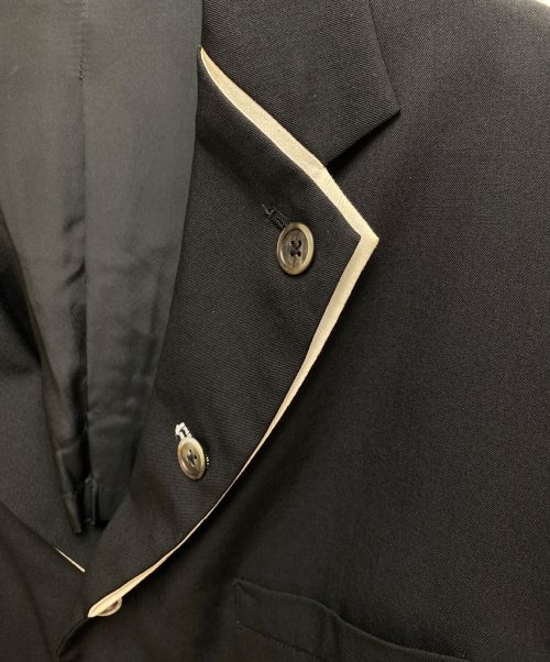 Yohji Yamamoto pour homme（ヨウジヤマモト プールオム）Yohji Yamamoto pour homme (ヨウジヤマモト プールオム) 2重襟ジャケット ブラック サイズ:3の古着・服飾アイテム