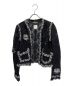 CHANEL（シャネル）の古着「Camellia Lace Jacket」｜ブラック×ホワイト