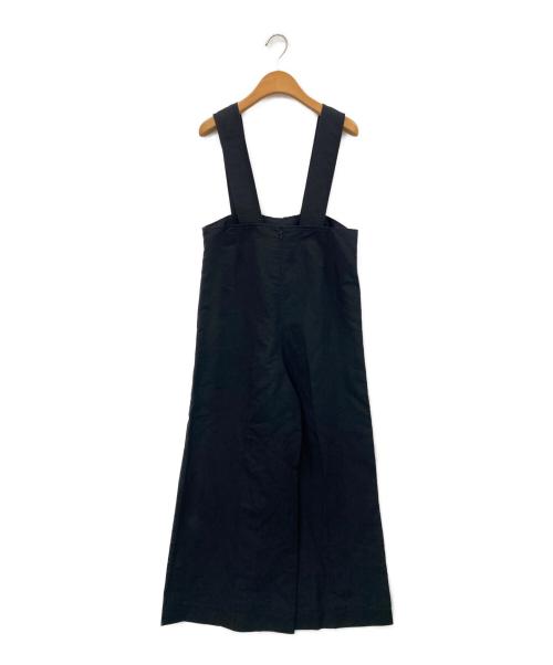 BALLSEY（ボールジィ）BALLSEY (ボールジィ) リネンコットンムーブ サロペット ブラック サイズ:34の古着・服飾アイテム