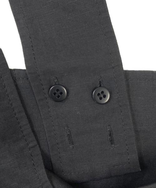 BALLSEY（ボールジィ）BALLSEY (ボールジィ) リネンコットンムーブ サロペット ブラック サイズ:34の古着・服飾アイテム