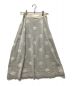 DRAWER (ドゥロワー) ドットシルクニットスカート グレー サイズ:S：7000円