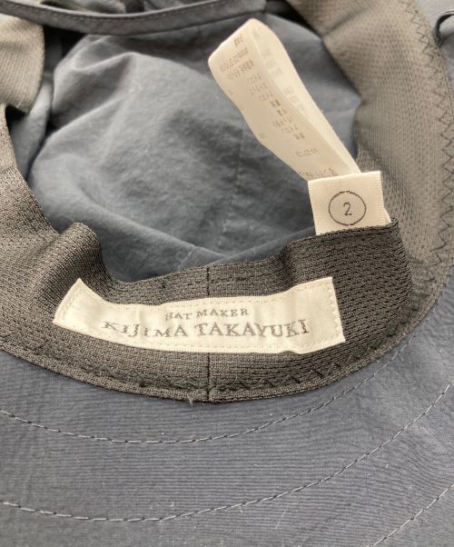 kijima takayuki（キジマタカユキ）kijima takayuki (キジマタカユキ) NYLON SAFARI HAT ネイビー サイズ:2の古着・服飾アイテム