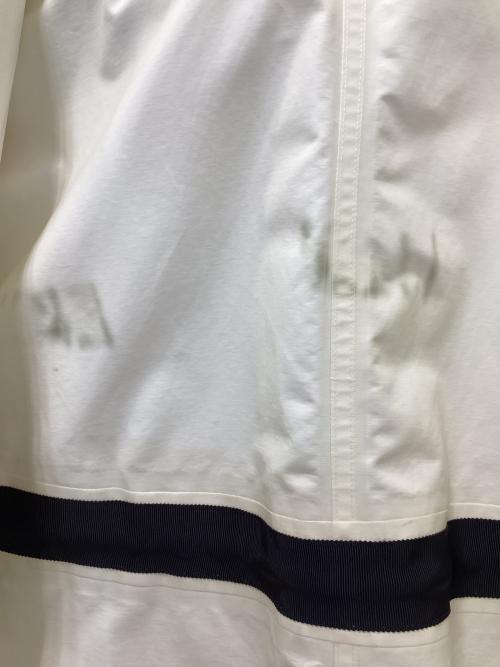 THE NORTH FACE（ザ ノース フェイス）THE NORTH FACE (ザ ノース フェイス) sacai (サカイ) ナイロンモッズコート ホワイト×ブラック サイズ:Sの古着・服飾アイテム