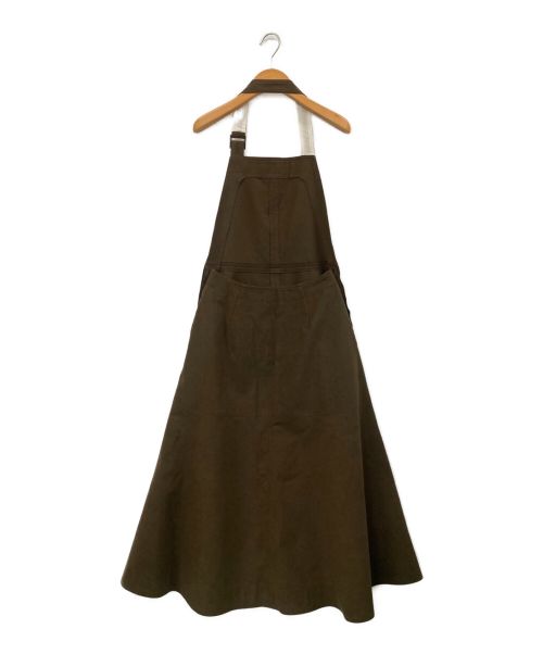 Uhr（ウーア）Uhr (ウーア) Fake Suede Dress ブラウン サイズ:36の古着・服飾アイテム