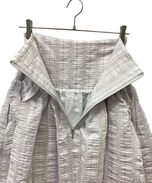 CELFORD（セルフォード）CELFORD (セルフォード) ハイウエストギャザースカート ライトグレー サイズ:SIZE S 未使用品の古着・服飾アイテム