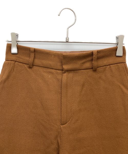 ANAYI（アナイ）ANAYI (アナイ) ウールカルゼストレートパンツ ブラウン サイズ:SIZE36の古着・服飾アイテム
