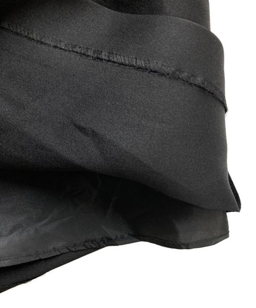 ANAYI（アナイ）ANAYI (アナイ) シルキーダブルクロスAラインスカート ブラック サイズ:36の古着・服飾アイテム