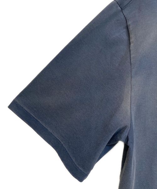 Maison Margiela（メゾンマルジェラ）Maison Margiela (メゾン マルジェラ) 23SS オーバーサイズ オーバーダイ ロゴTシャツ ネイビー サイズ:XSの古着・服飾アイテム