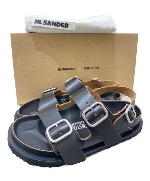 BIRKENSTOCK（ビルケンシュトック）BIRKENSTOCK (ビルケンシュトック) JIL SANDER (ジルサンダー) MILANOサンダル ブラック サイズ:38の古着・服飾アイテム