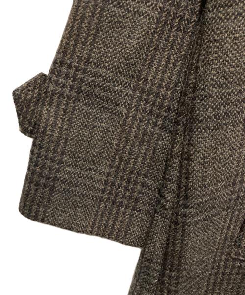 uncrave（アンクレイヴ）uncrave (アンクレイヴ) グレンチェック トレンチコート ブラウン サイズ:1 未使用品の古着・服飾アイテム
