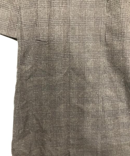 uncrave（アンクレイヴ）uncrave (アンクレイヴ) グレンチェック トレンチコート ブラウン サイズ:1 未使用品の古着・服飾アイテム