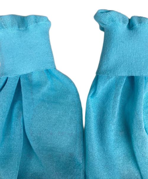 AEWEN MATOPH（イウエン マトフ）AEWEN MATOPH (イウエン マトフ) シアー ボリュームスリーブ ニット ブルー サイズ:FREEの古着・服飾アイテム