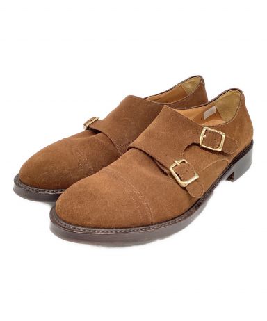 ヒロシツボウチ　スエード ダブルモンクストラップ DSC01454.jpg