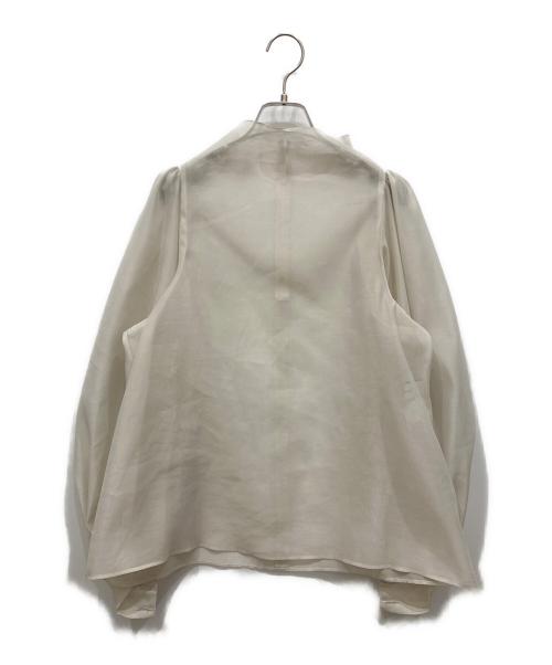 STUMBLY（スタンブリ―）STUMBLY (スタンブリ―) Sheer Volume Sleeve Bottleneck PO アイボリー サイズ:36の古着・服飾アイテム