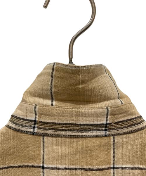 martinique（マルティニーク）martinique (マルティニーク) リネンヴィスコースサファリシャツ ベージュ サイズ:-の古着・服飾アイテム