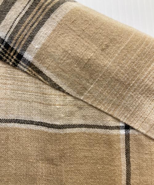 martinique（マルティニーク）martinique (マルティニーク) リネンヴィスコースサファリシャツ ベージュ サイズ:-の古着・服飾アイテム