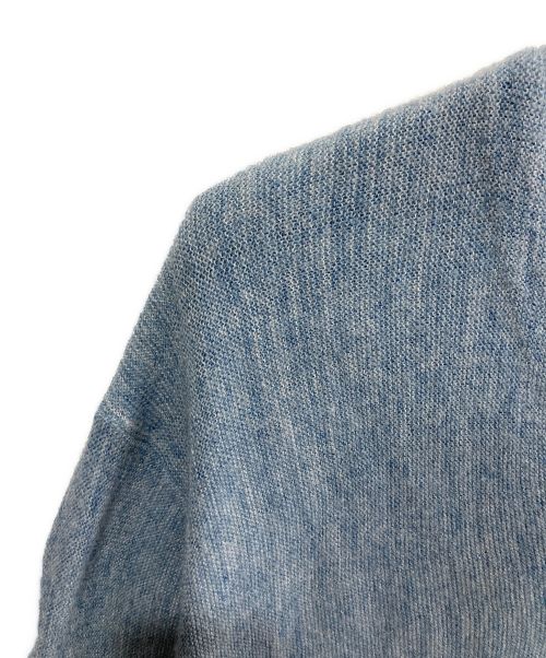 IZOD LACOSTE（アイゾッド ラコステ）IZOD LACOSTE (アイゾッド ラコステ) Vネックアクリルカーディガン ライトブルー サイズ:XLの古着・服飾アイテム