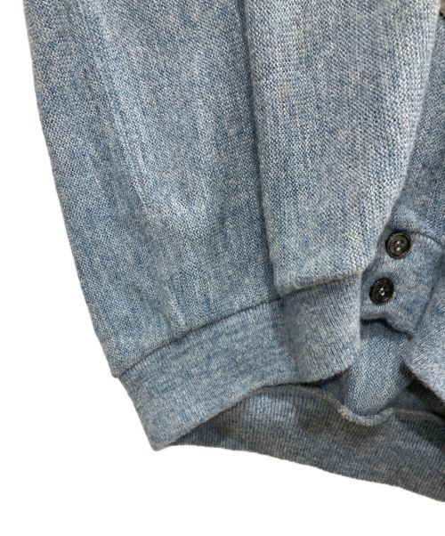 IZOD LACOSTE（アイゾッド ラコステ）IZOD LACOSTE (アイゾッド ラコステ) Vネックアクリルカーディガン ライトブルー サイズ:XLの古着・服飾アイテム