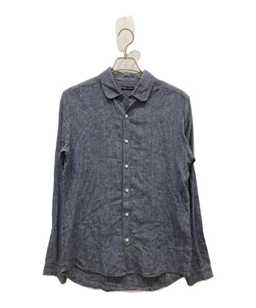 FRANK LEDER（フランクリーダー）FRANK LEDER (フランクリーダー) ストライプリネンシャツ ネイビー サイズ:XSの古着・服飾アイテム