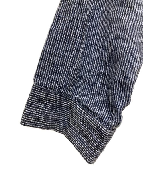 FRANK LEDER（フランクリーダー）FRANK LEDER (フランクリーダー) ストライプリネンシャツ ネイビー サイズ:XSの古着・服飾アイテム