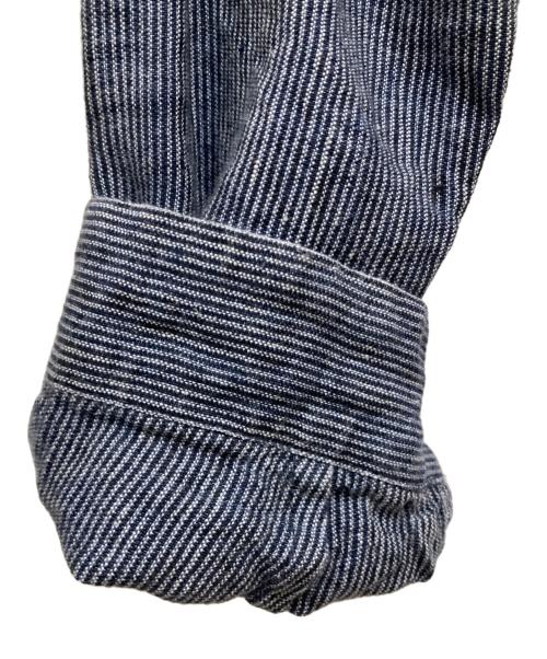FRANK LEDER（フランクリーダー）FRANK LEDER (フランクリーダー) ストライプリネンシャツ ネイビー サイズ:XSの古着・服飾アイテム